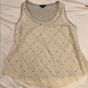 Cute J.CREW top with studded pattern on front